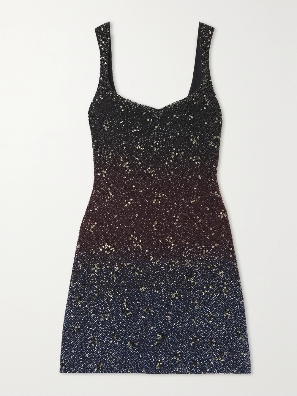 Clio Peppiatt Black Ombré Galaxy Mini Embellished Dress Size Medium NWT